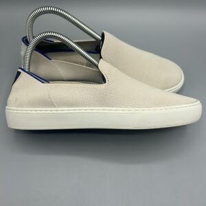 Rothy's The Original Slip On Sneakers Womens Tan/ Beige Knit Shoes Size 8